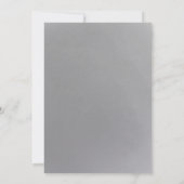 Carte Mariage virtuel blanc Argent noir (Dos)