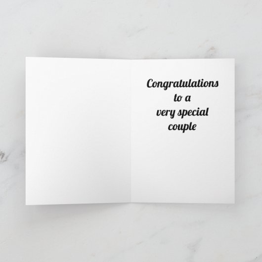 CARTE MARIAGE "VOUS FAITES LE MARIAGE" (Intérieur)