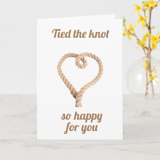 CARTE MARIAGE "VOUS FAITES LE MARIAGE" (Fleur jaune)