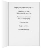 Carte Mariage "Voyage" (Intérieur (Droit))