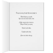 Carte Mariage "Voyage de vie" (Intérieur (Droit))