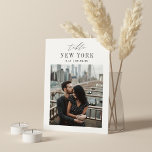 Carte Mariage Voyage Destination Numéro de la table de p<br><div class="desc">Ajoutez une touche de finition spéciale à vos tables de réception de mariage avec ces cartes de numéro de table photo personnalisées. Nommez chaque table après une destination de voyage mémorable et ajoutez une photo et le nom de destination à ces détenteurs uniques de cartes. Votre photo est alignée en...</div>