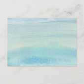 Carte Mariage Watercolor Ocean (Dos)