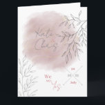 Carte Mariage Wedding Romantic Blush<br><div class="desc">Blush aquarelle délicat avec des branches filigranes pour l'invitation de mariage romantique</div>