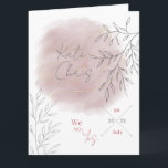 Carte Mariage Wedding Romantic Blush<br><div class="desc">Blush aquarelle délicat avec des branches filigranes pour l'invitation de mariage romantique</div>