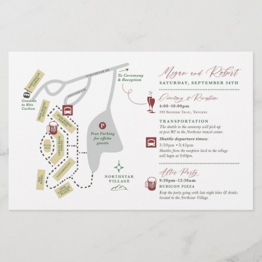 Carte mariage Weekend - POUR MEGAN (Devant)