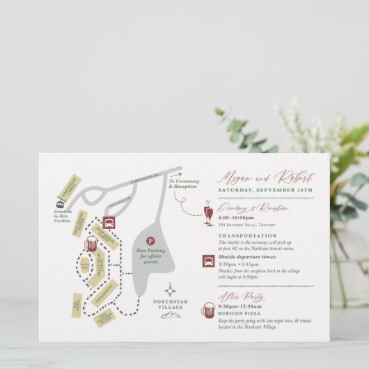 Carte mariage Weekend - POUR MEGAN (Debout devant)