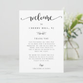 Carte Mariage Weekend Welcome and Itinercard (Debout devant)