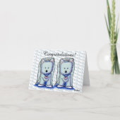 Carte Mariage Westie Bride Duo (Devant)