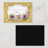 Carte Mariage Whimsical | FAUX Gold Foil (Devant / Derrière)