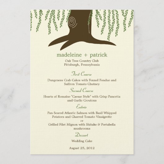 Carte Mariage Willow Tree (Devant)