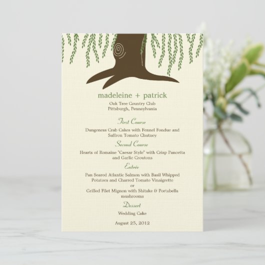 Carte Mariage Willow Tree (Debout devant)