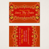 Carte Mariage Xtra Rich Reds et Invitations (Devant & derrière)