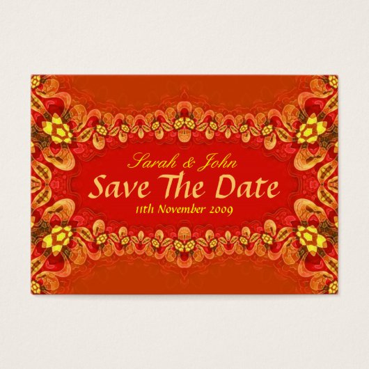 Carte Mariage Xtra Rich Reds et Invitations (Devant)