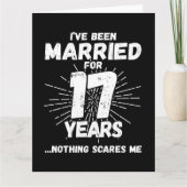 Carte Marié 17 ans drôle 17ème anniversaire de Mariage (Devant)