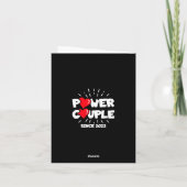 Carte Marié 2022 - Couple de puissance - Anniversaire Ma (Dos)