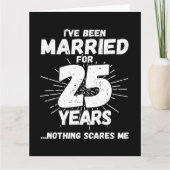 Carte Marié 25 ans drôle 25ème anniversaire de Mariage (Devant)