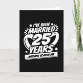 Carte Marié 25 ans drôle 25ème anniversaire de Mariage (Devant)