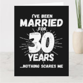 Carte Marié 30 ans drôle 30ème anniversaire de Mariage (Devant)