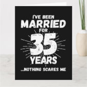 Carte Marié 35 ans drôle 35ème anniversaire de Mariage (Devant)