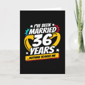 Carte Marié 36 ans drôle 36ème anniversaire de Mariage (Devant)