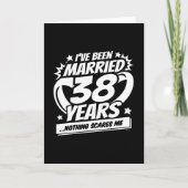 Carte Marié 38 ans drôle 38ème anniversaire de Mariage (Devant)