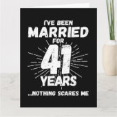 Carte Marié 41 ans drôle 41ème anniversaire de Mariage (Devant)
