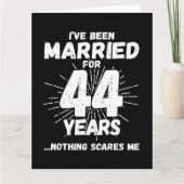 Carte Marié 44 ans drôle 44ème anniversaire de Mariage (Devant)