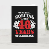 Carte Marié 46 ans drôle 46ème anniversaire de Mariage (Devant)
