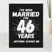 Carte Marié 46 ans drôle 46ème anniversaire de Mariage (Devant)