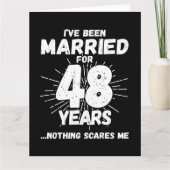 Carte Marié 48 ans drôle 48ème anniversaire de Mariage (Devant)