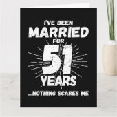 Carte Marié 51 ans drôle 51ème anniversaire de Mariage (Devant)