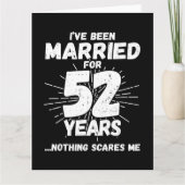 Carte Marié 52 ans drôle 52e anniversaire de Mariage (Devant)