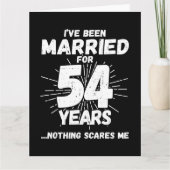 Carte Marié 54 ans drôle 54ème anniversaire de Mariage (Devant)