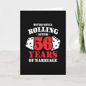 Carte Marié 56 Ans Rolling Funny 56e Anniversaire (Devant)