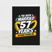 Carte Marié 57 ans drôle 57ème anniversaire de Mariage (Devant)