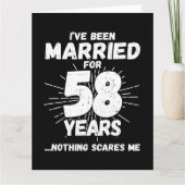 Carte Marié 58 ans drôle 58ème anniversaire de Mariage (Devant)