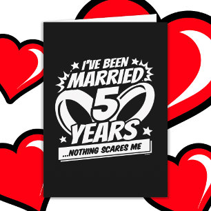 Carte Marié 5 ans drôle 5e anniversaire Mariage