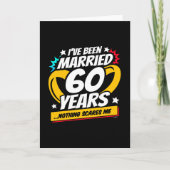 Carte Marié 60 ans drôle 60e anniversaire de Mariage (Devant)