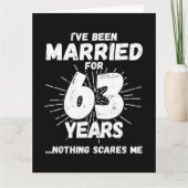 Carte Marié 63 ans drôle 63ème anniversaire de Mariage (Devant)