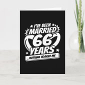 Carte Marié 66 ans drôle 66e anniversaire de Mariage (Devant)