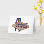 Carte MARIÉ À Las Vegas Card (Fleur jaune)
