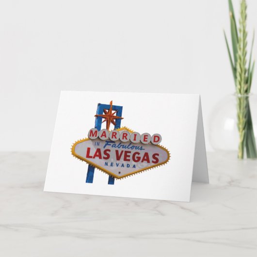 Carte MARIÉ À Las Vegas Card (Devant)