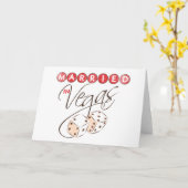 Carte Marié à Vegas (Fleur jaune)