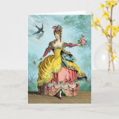 Carte Marie Antoinette (Fleur jaune)
