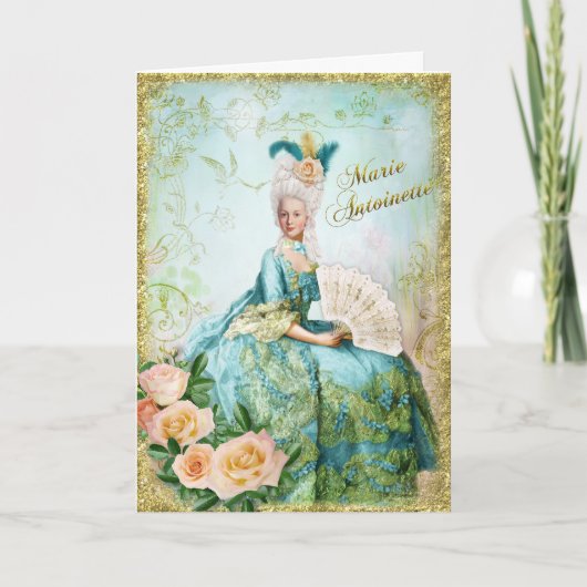 Carte Marie Antoinette  Greeting Card Emerald garden (Devant)