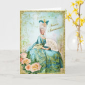 Carte Marie Antoinette  Greeting Card Emerald garden (Fleur jaune)