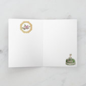 Carte Marie Antoinette Greeting Card Rose Bouquet (Intérieur)