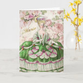 Carte Marie Antoinette Greeting Card Rose Bouquet (Fleur jaune)