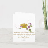 Carte Marie Antoinette Versailles Rose Gardens (Dos)